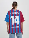 Женская футболка оверсайз / Форма Коутиньо Барселона 21/22