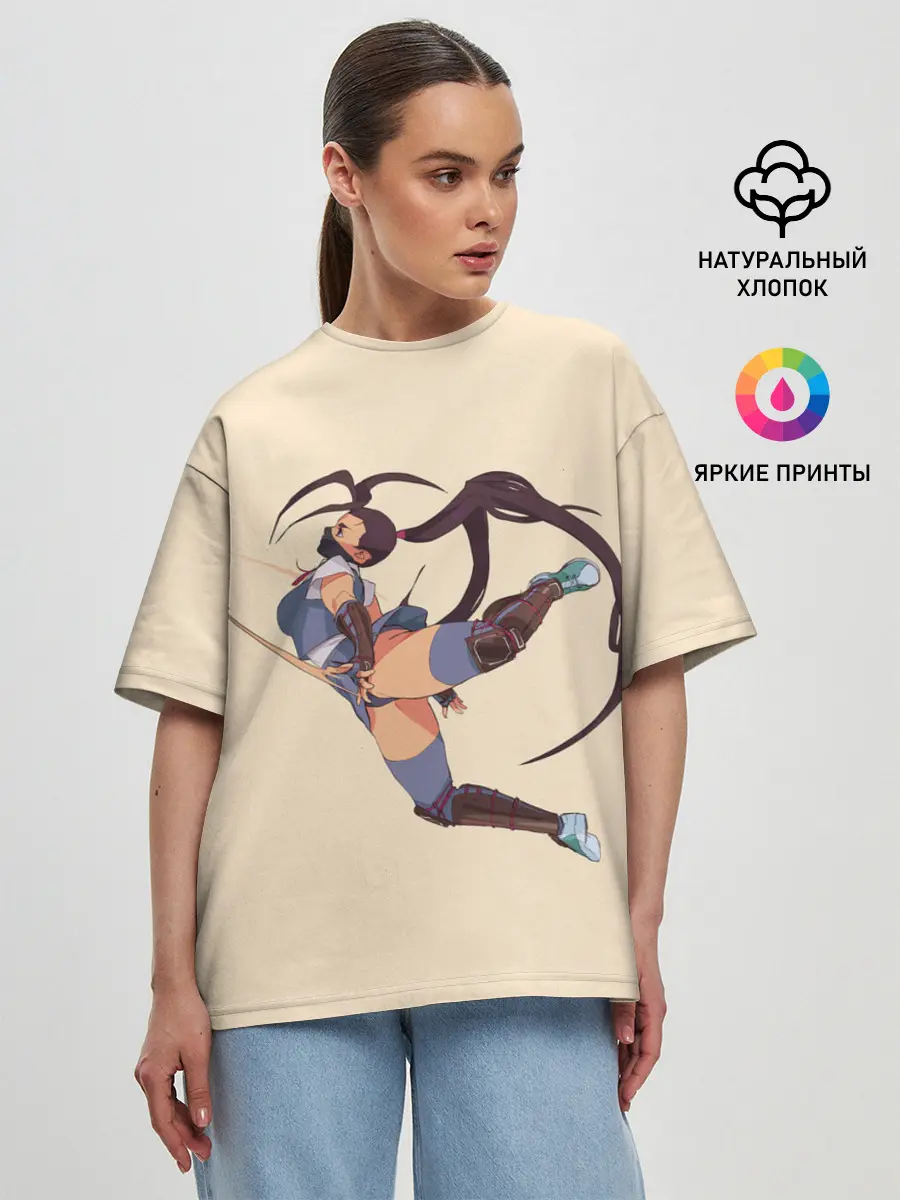 Женская футболка оверсайз / Ибуки