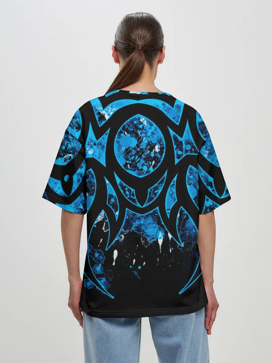 Женская футболка оверсайз / Абстракция