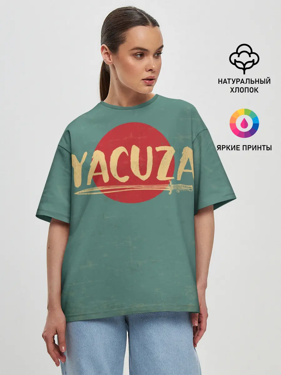 Женская футболка оверсайз / Yakuza