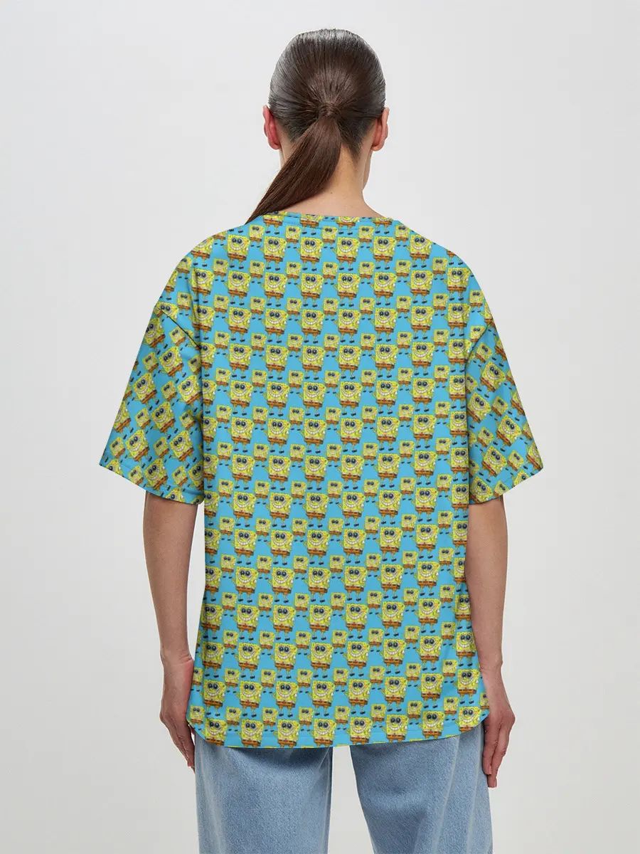 Женская футболка оверсайз / SpongeBob