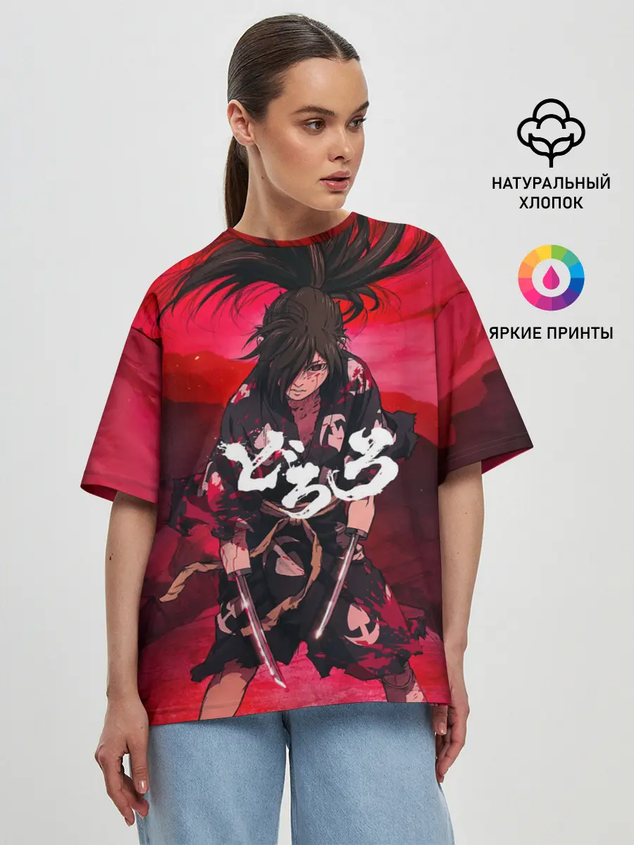 Женская футболка оверсайз / Dororo Poster | Дороро Постер