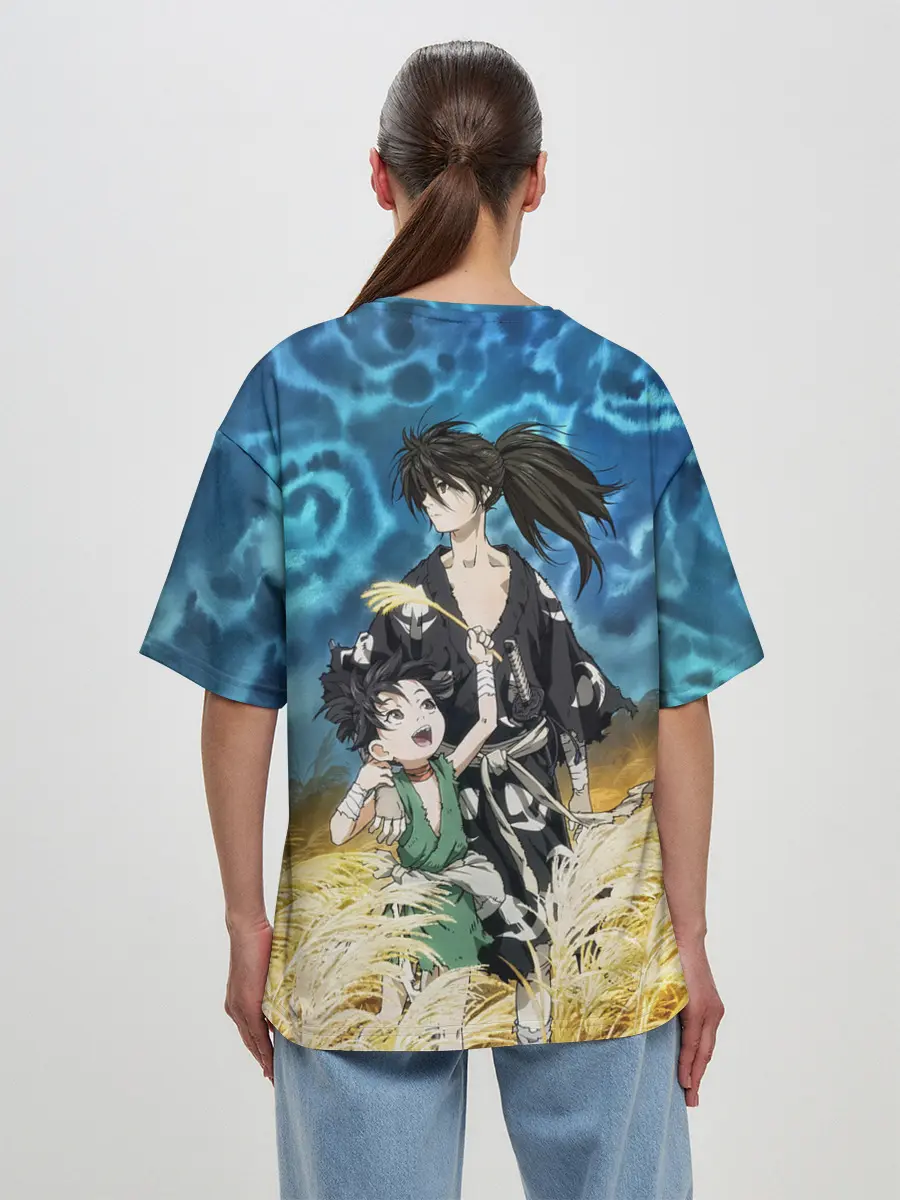 Женская футболка оверсайз / Хяккимару с Дороро | DORORO