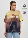 Женская футболка оверсайз / FREEFIRE | БЕЙСЕР
