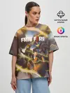 Женская футболка оверсайз / FREEFIRE | ФРИФАЕР