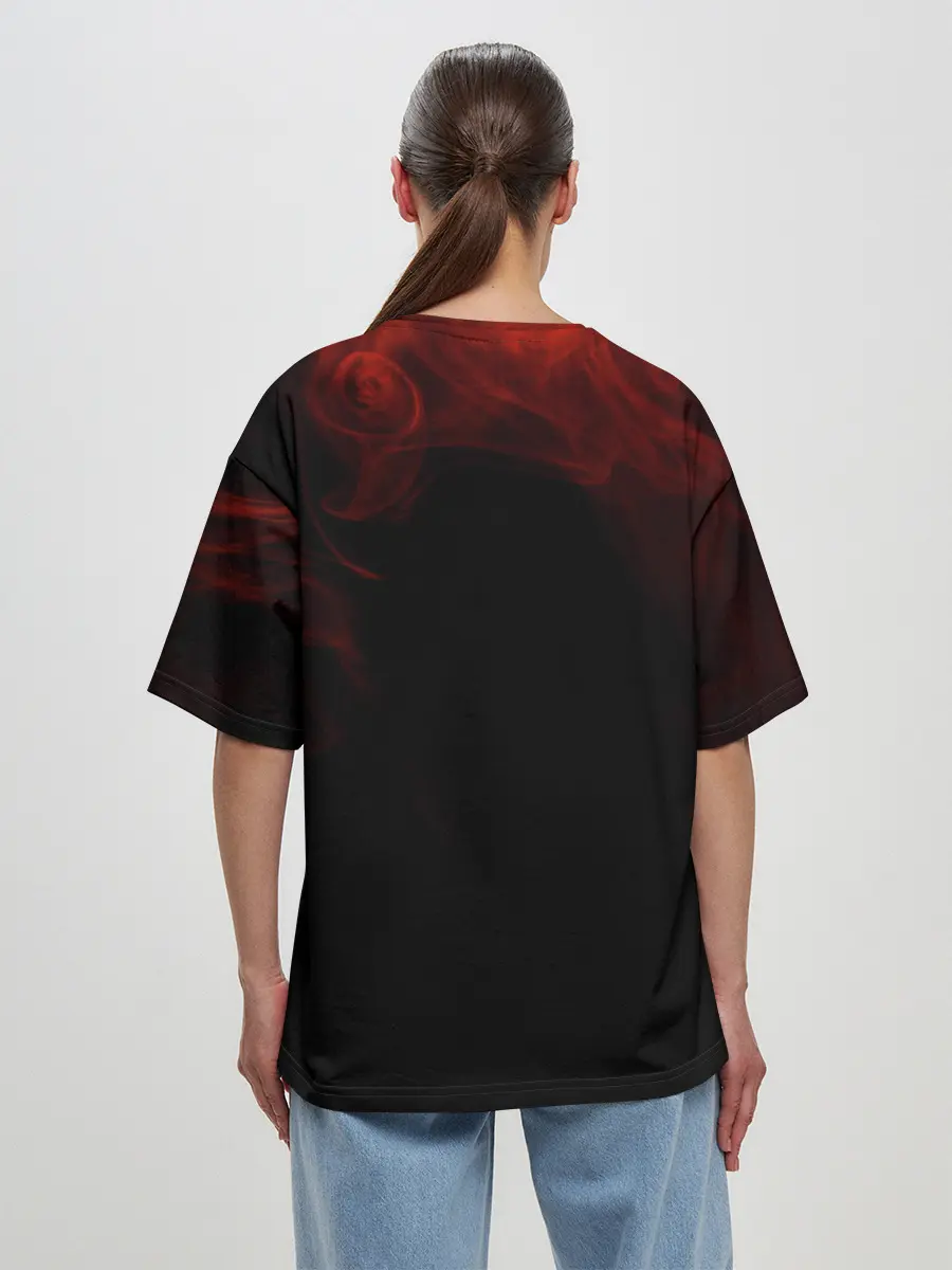 Женская футболка оверсайз / FREEFIRE | ФЕНИКС