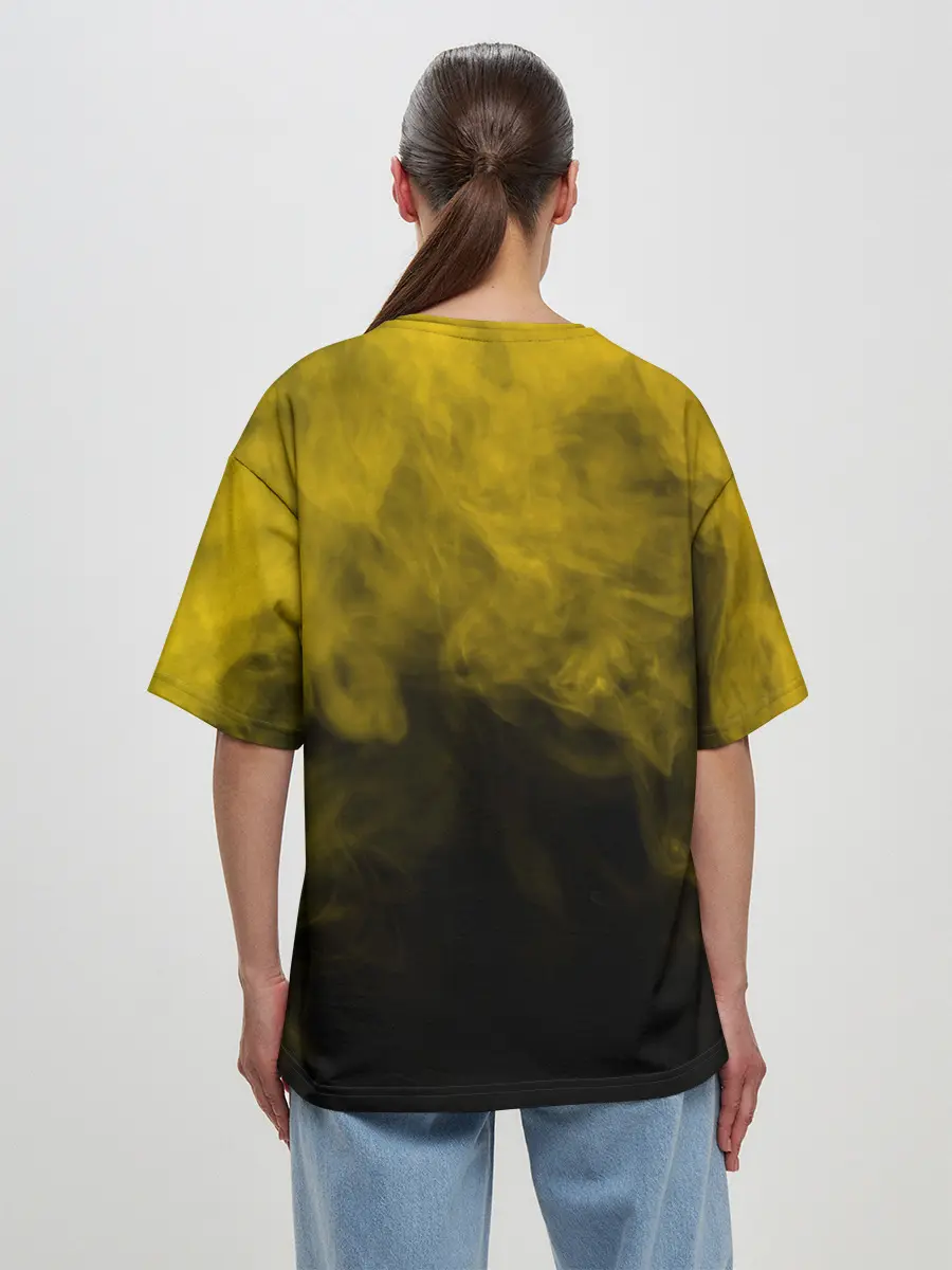 Женская футболка оверсайз / FREEFIRE | YELLOW SMOKE