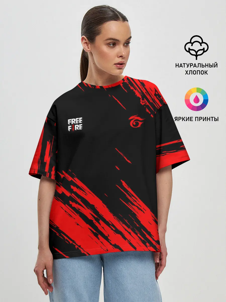 Женская футболка оверсайз / FF | GARENA