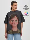 Женская футболка оверсайз / Элли в крови