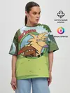 Женская футболка оверсайз / Крутые Бобры | Angry Beavers