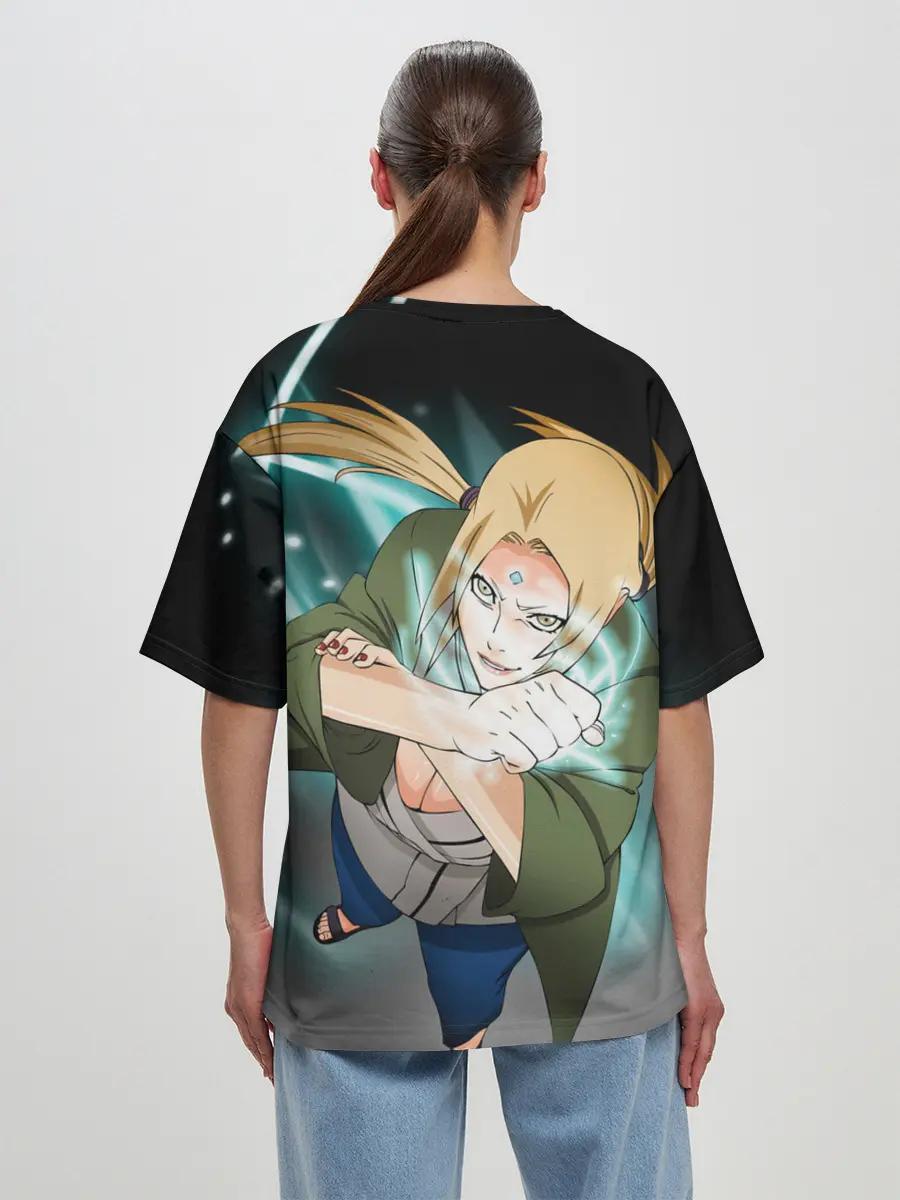 Женская футболка оверсайз / Цунаде