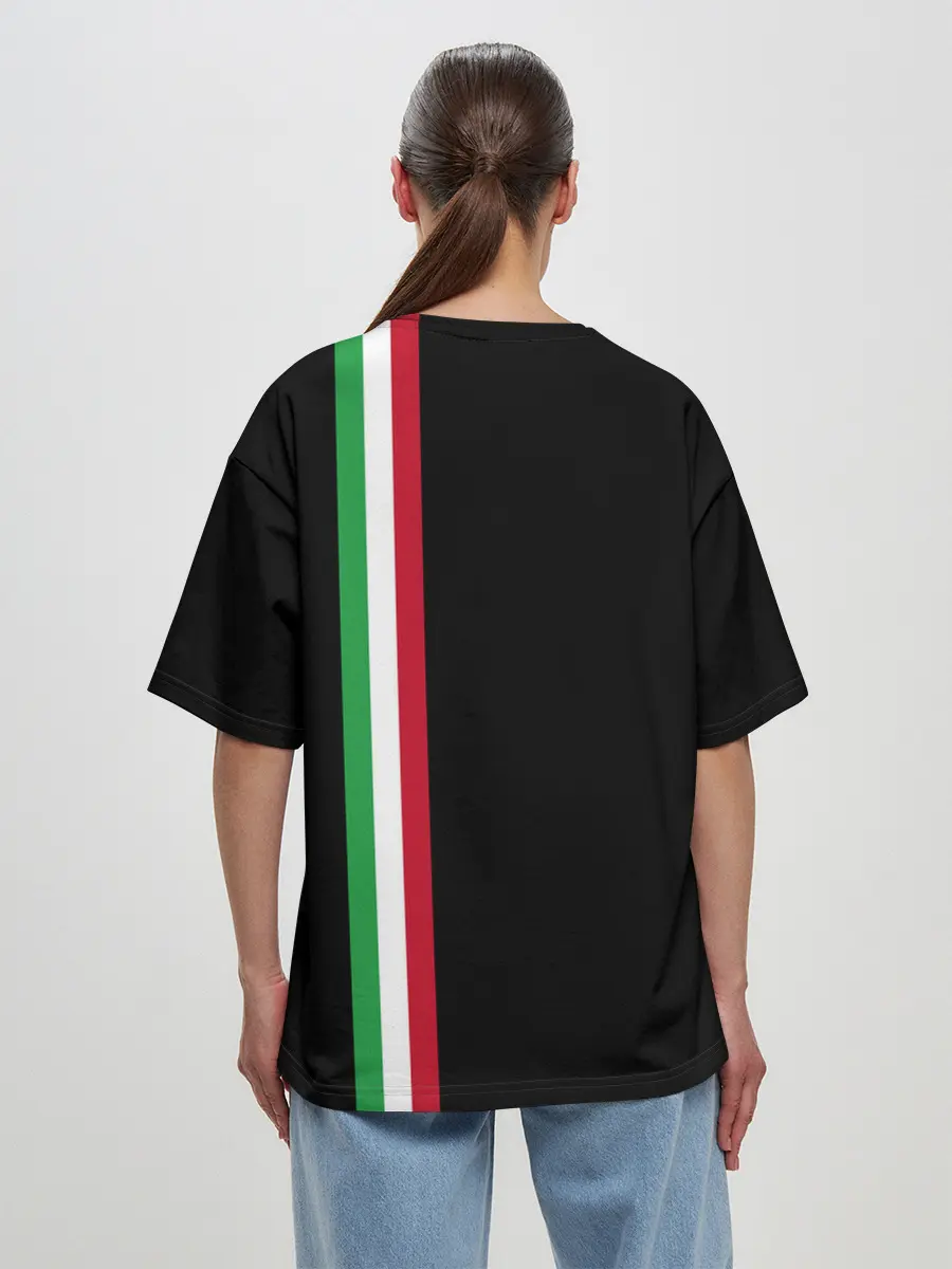 Женская футболка оверсайз / DUCATI MOTOCYCLE ITALY LINE