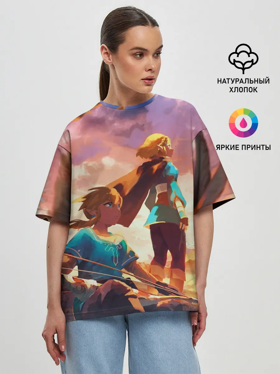 Женская футболка оверсайз / Legend of Zelda | Легенда о Зельде