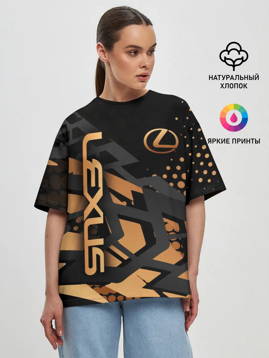 Женская футболка оверсайз / Lexus