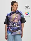 Женская футболка оверсайз / Genshin Impact: Qiqi