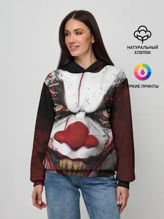 Женское худи / Зомби клоун