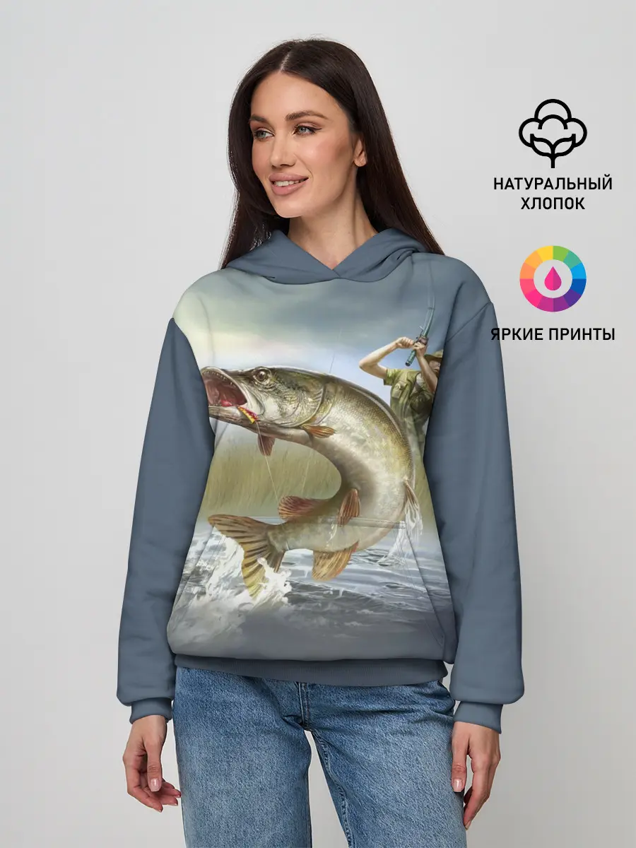Женское худи / Щука