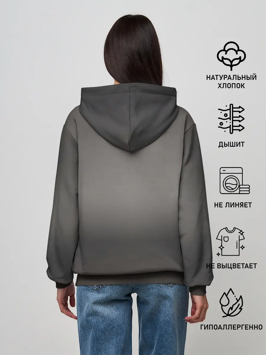 Женское худи / Мопс в кепке