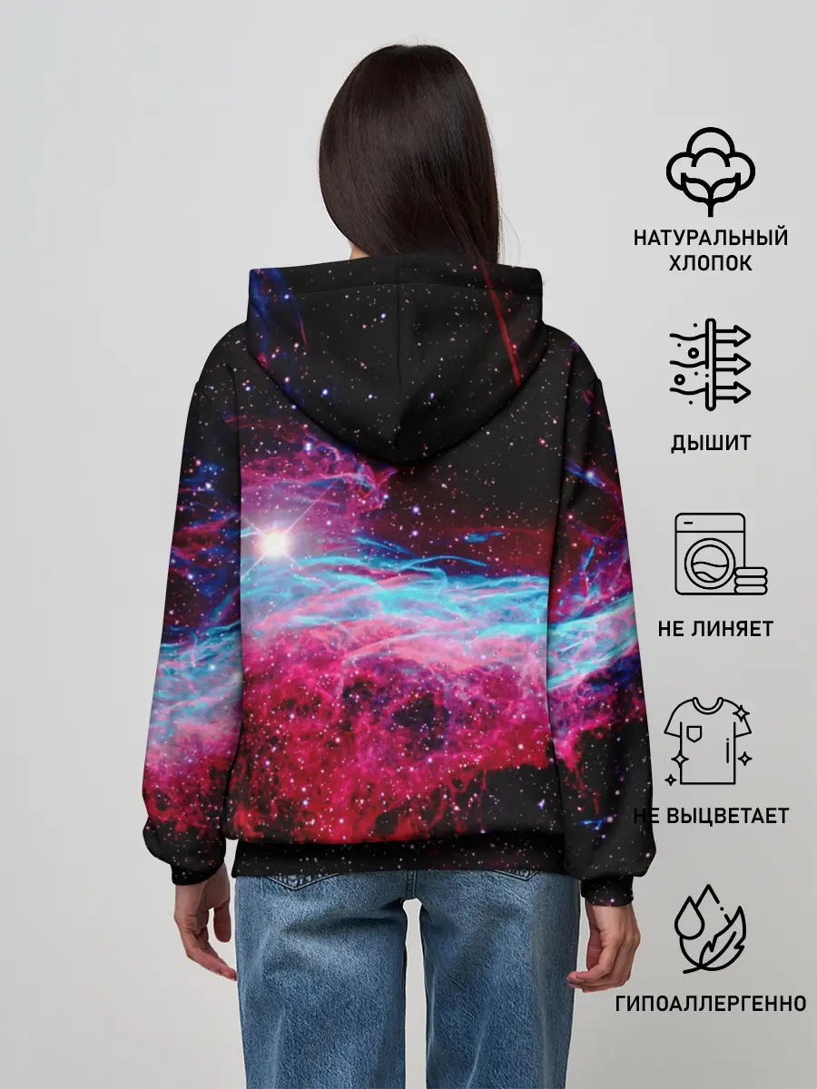 Женское худи / Кот с едой