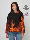 Женское худи / Огонь с искрами