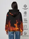 Женское худи / Огонь с искрами