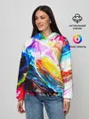 Женское худи / Абстракция красок
