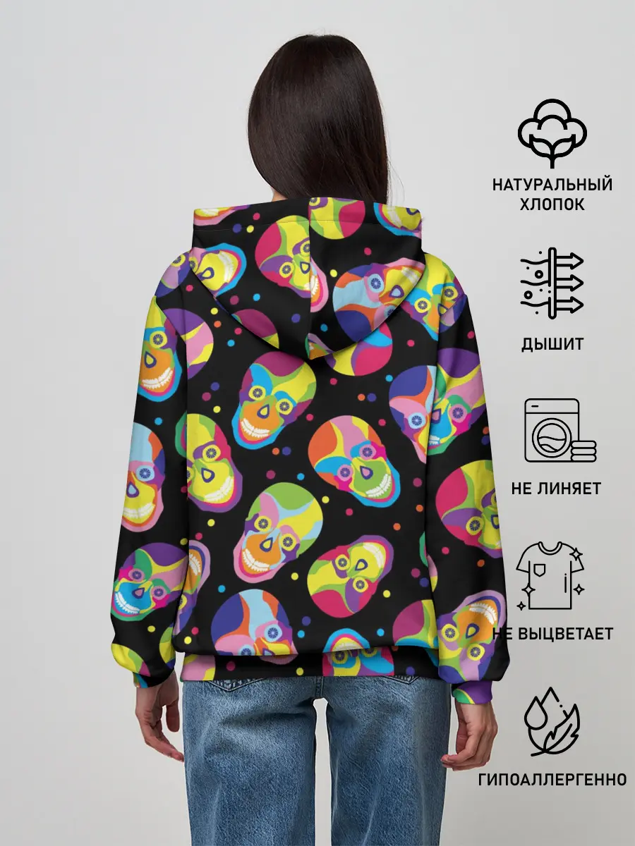 Женское худи / Мексиканские черепа