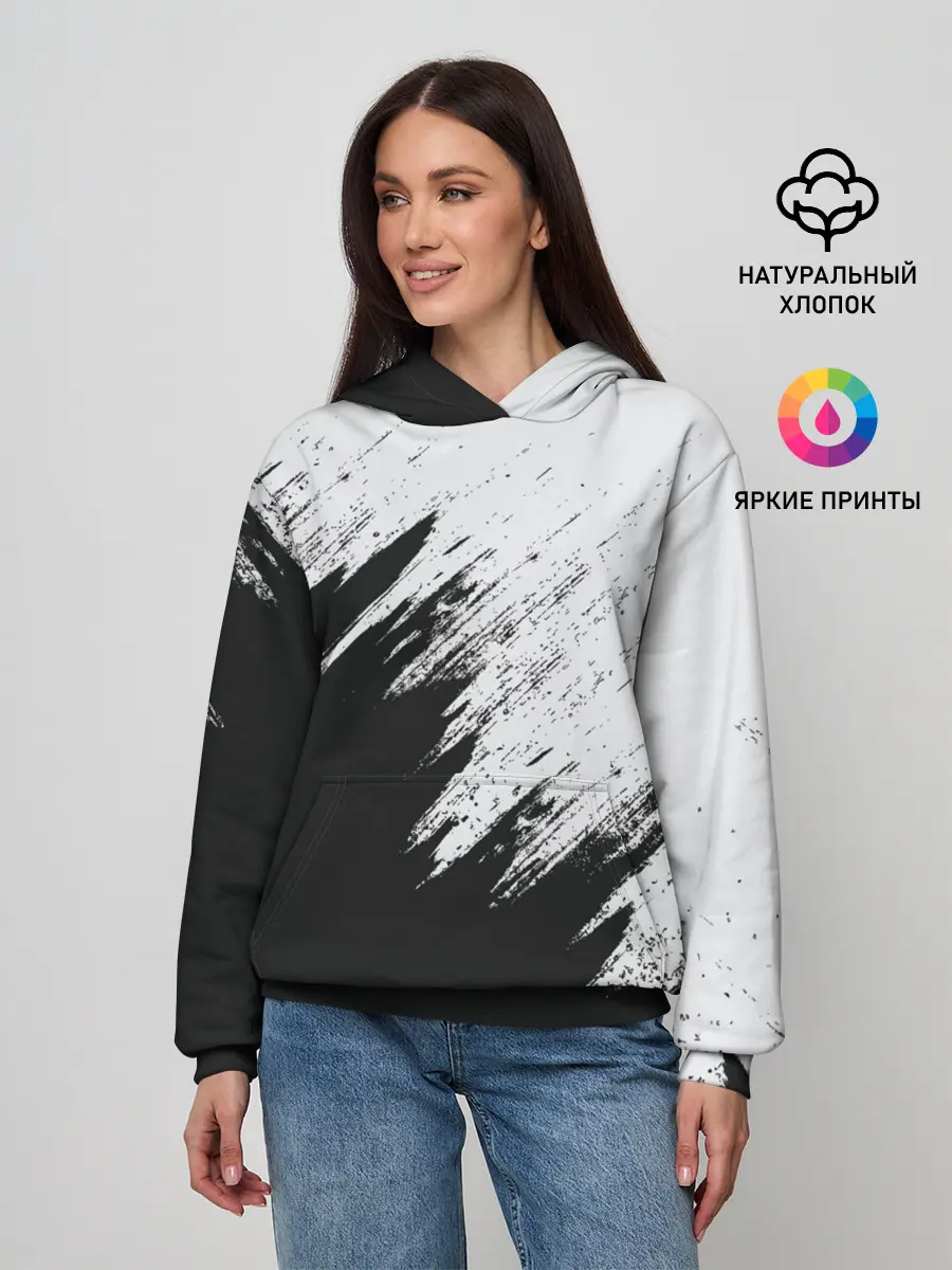 Женское худи / Краска и ничего лишнего!
