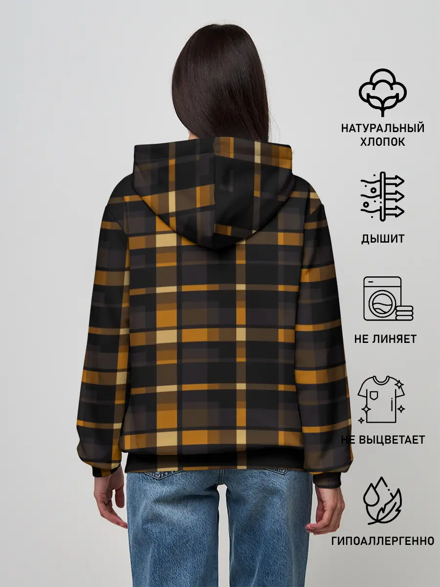 Женское худи / В клетку