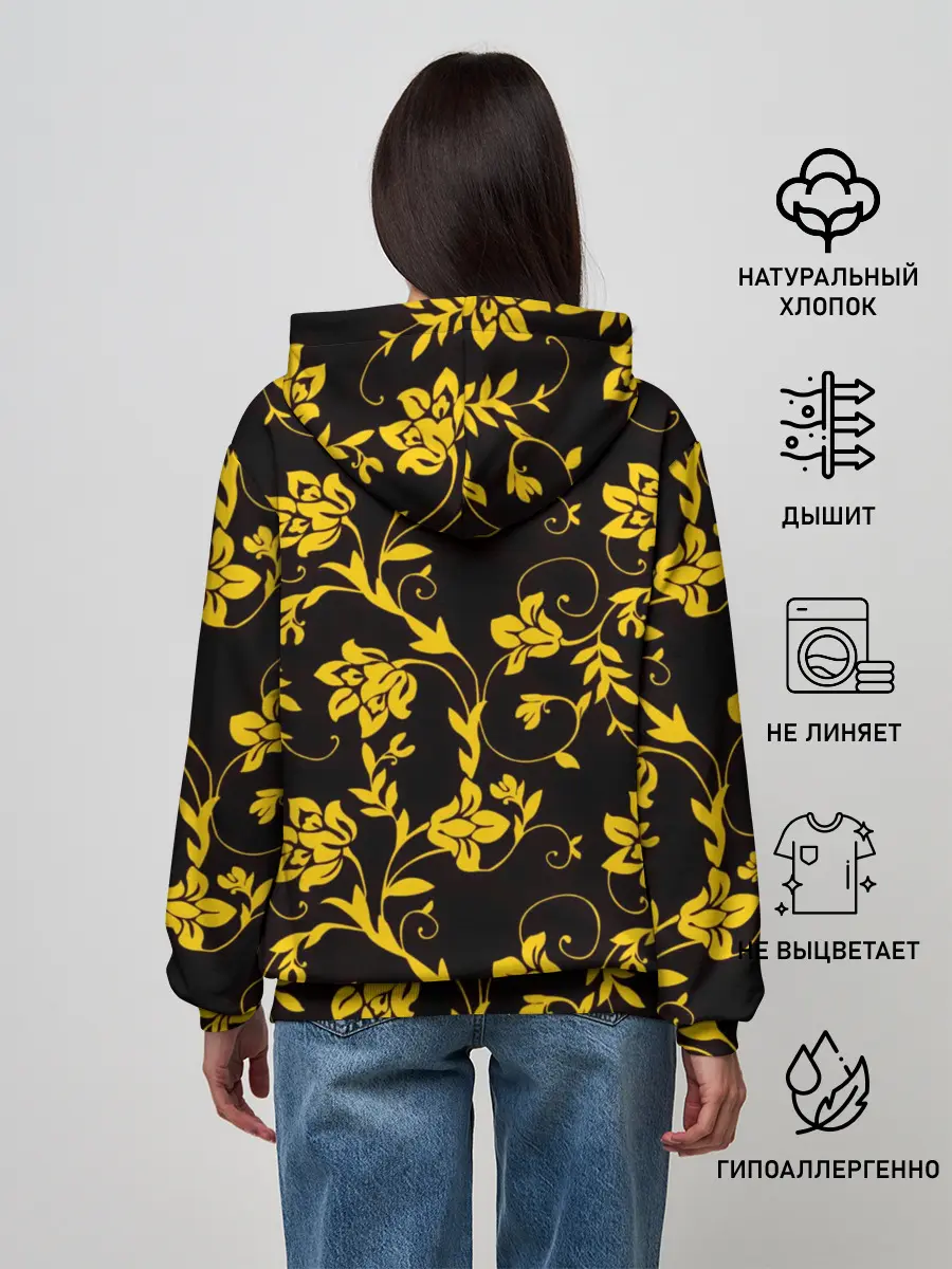 Женское худи / Nirvana узоры