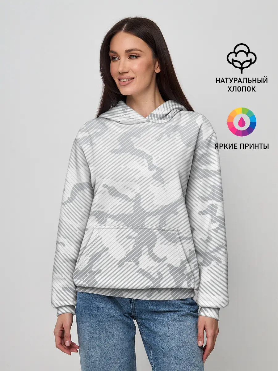 Женское худи / Lite Camouflage Lines