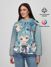 Женское худи / Miku множество