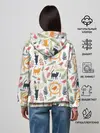 Женское худи / О кошках и птичках