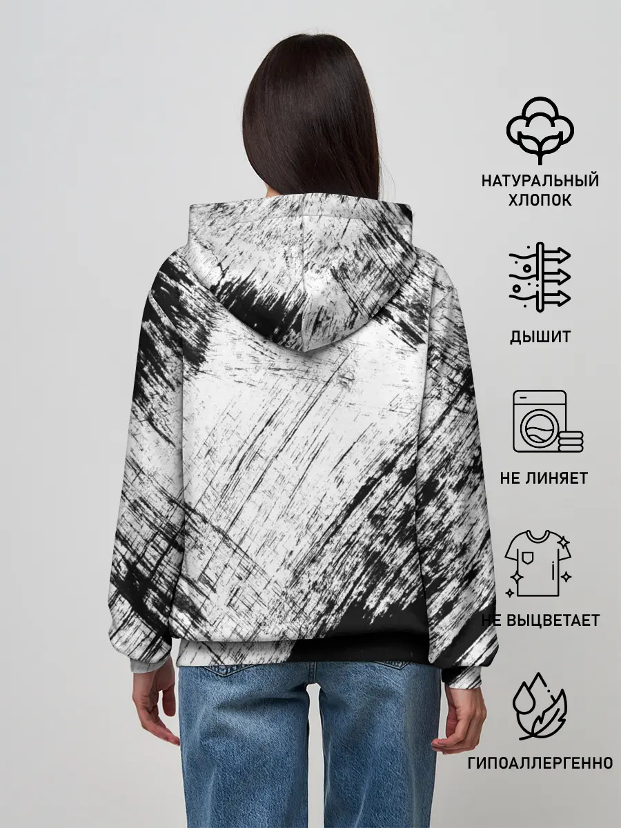 Женское худи / Штриховка