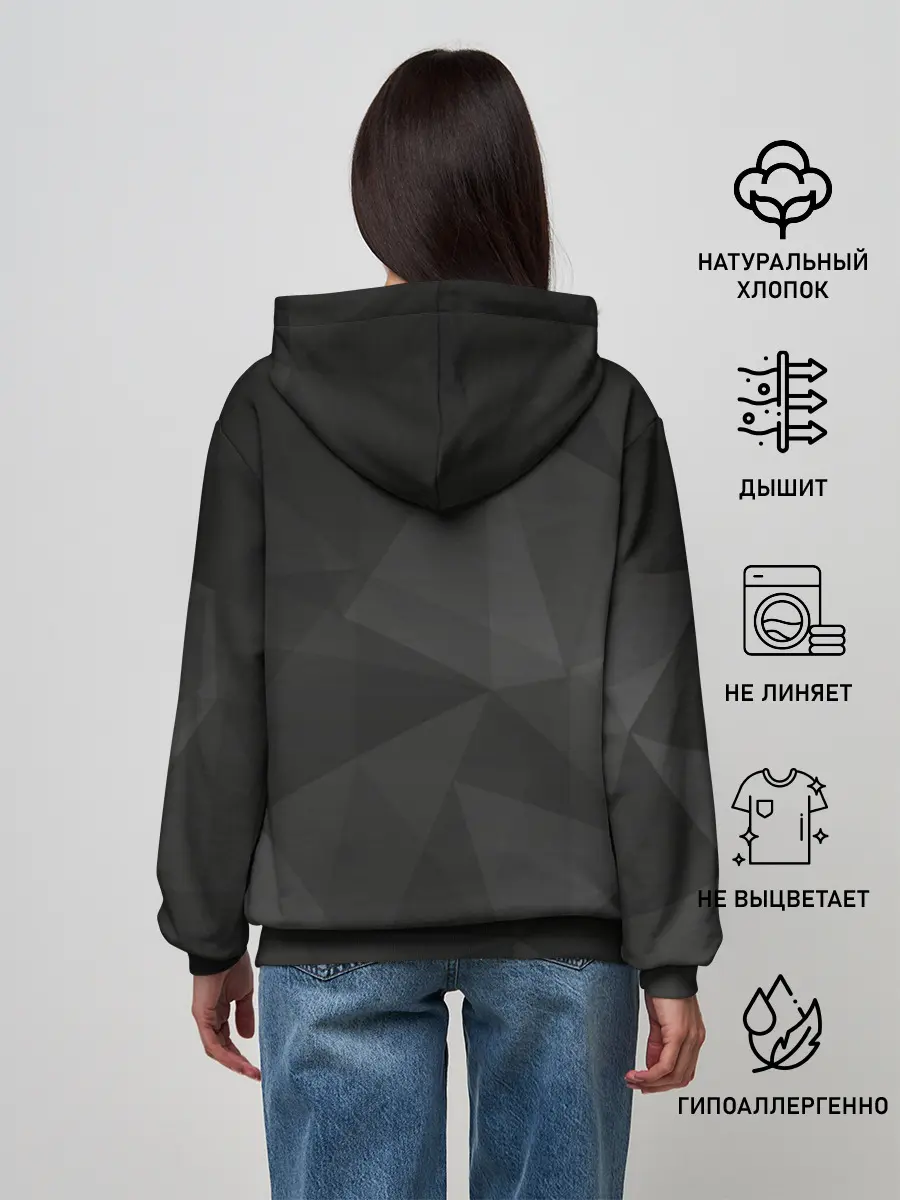 Женское худи / Fortnite Black Abstract