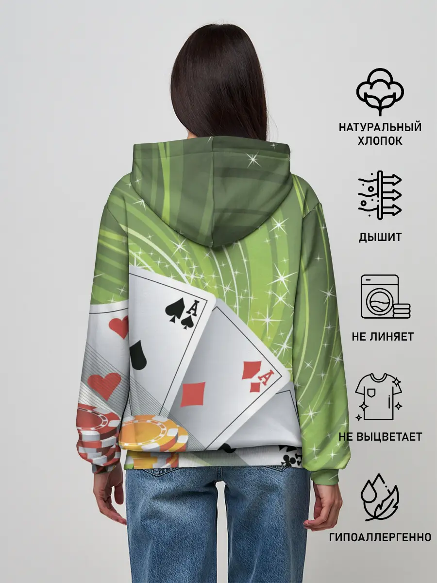 Женское худи / Покер Старс