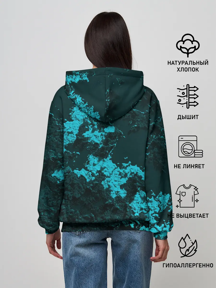 Женское худи / Илья в стиле Minecraft