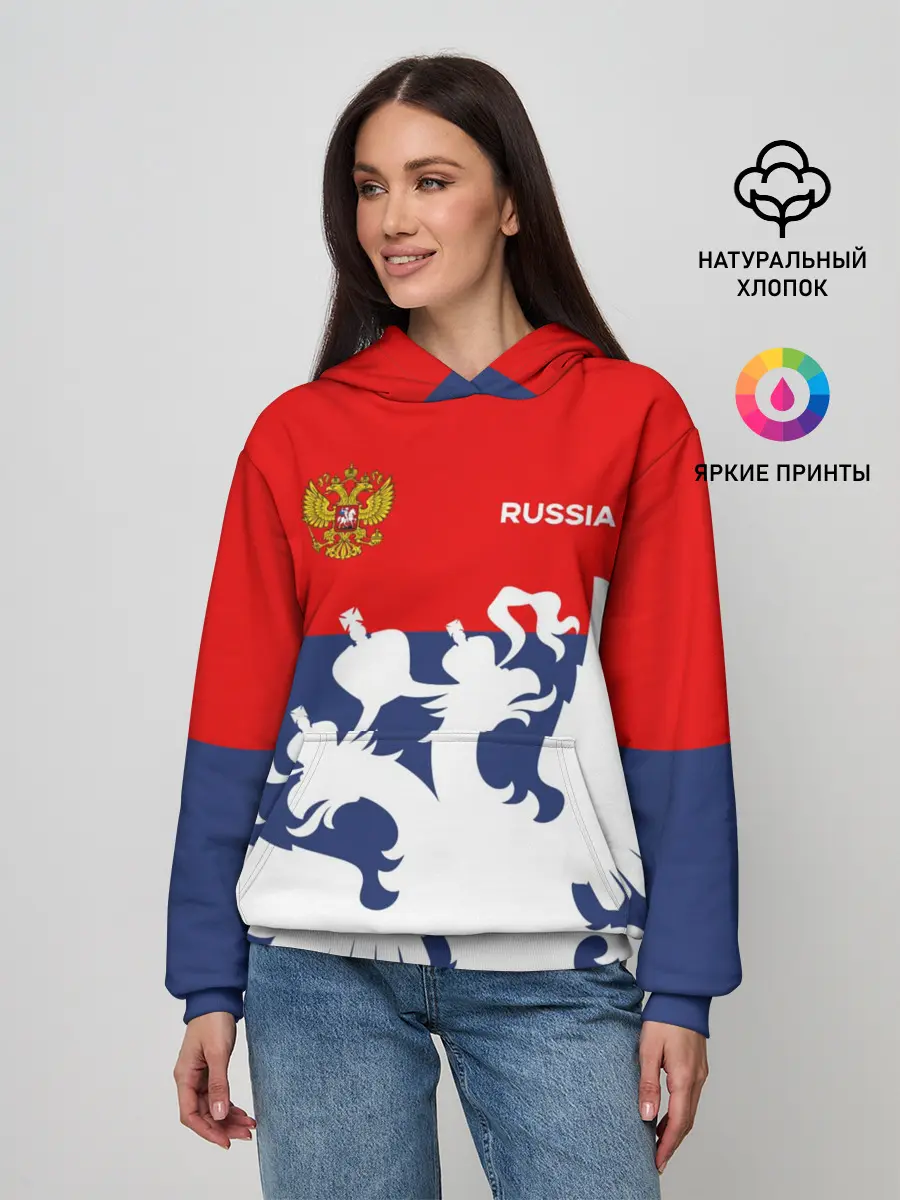 Женское худи / Герб РФ