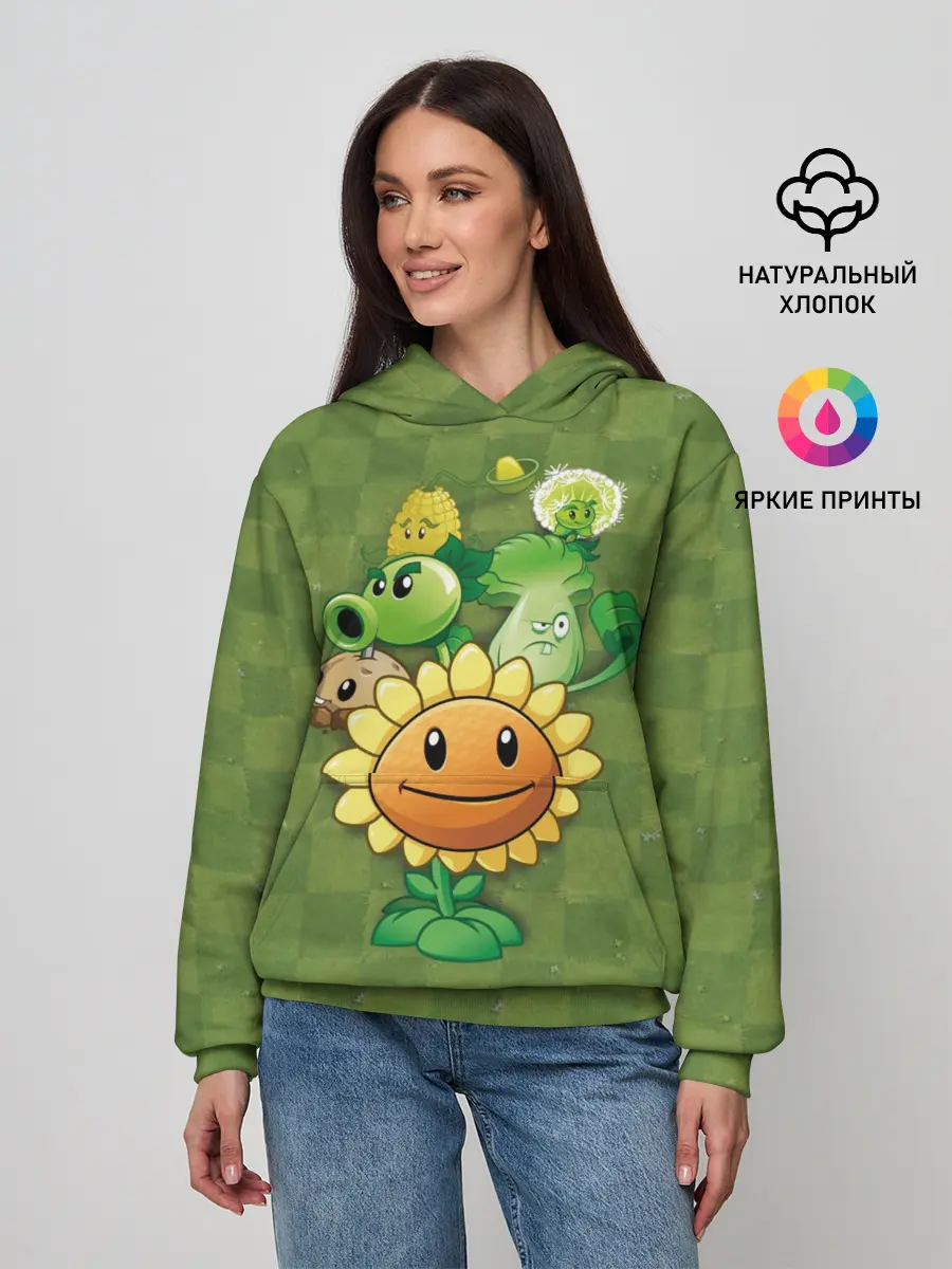 Женское худи / Plants vs Zombies