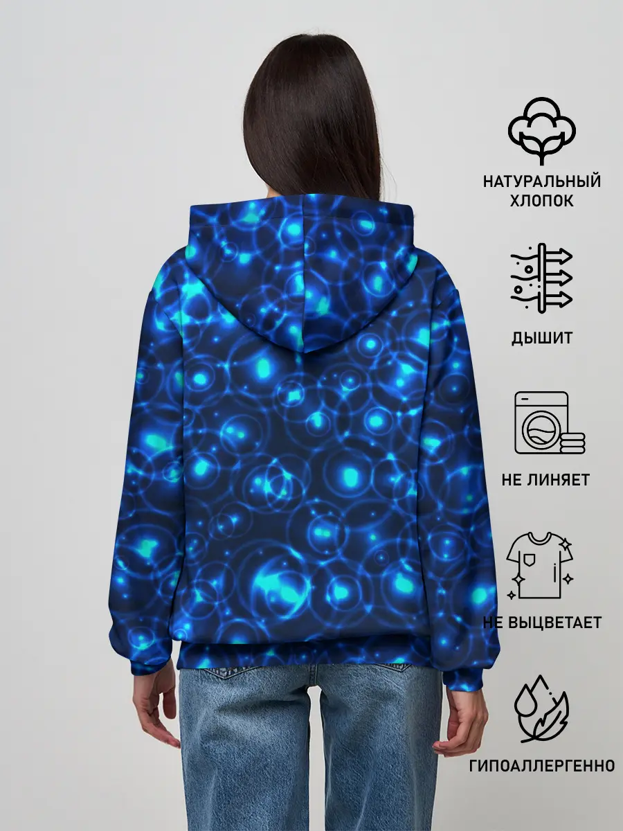 Женское худи / Пузырчатый абстракт