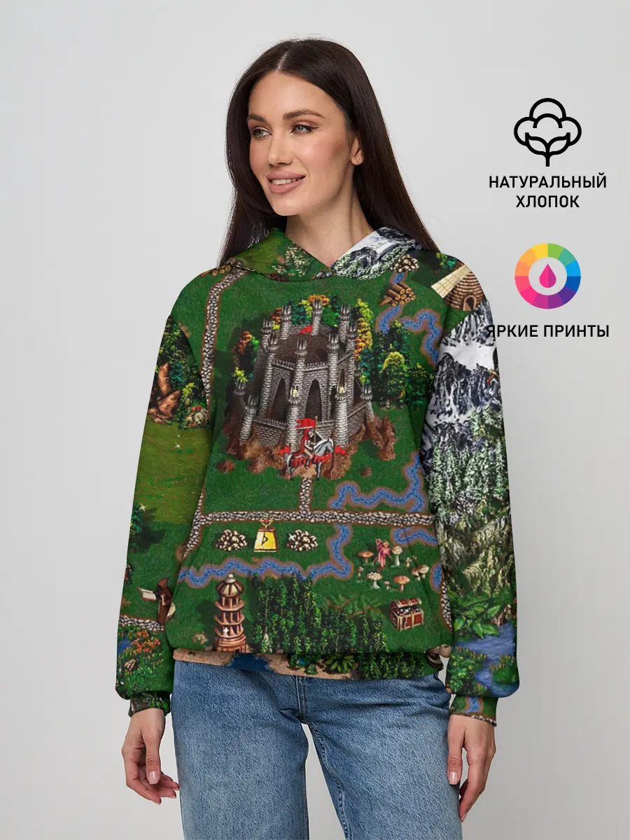 Женское худи / Карта