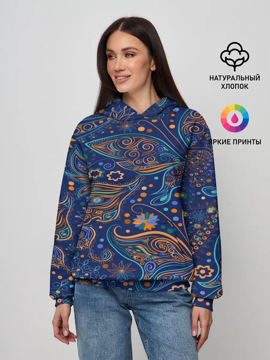 Женское худи / Необычные узоры