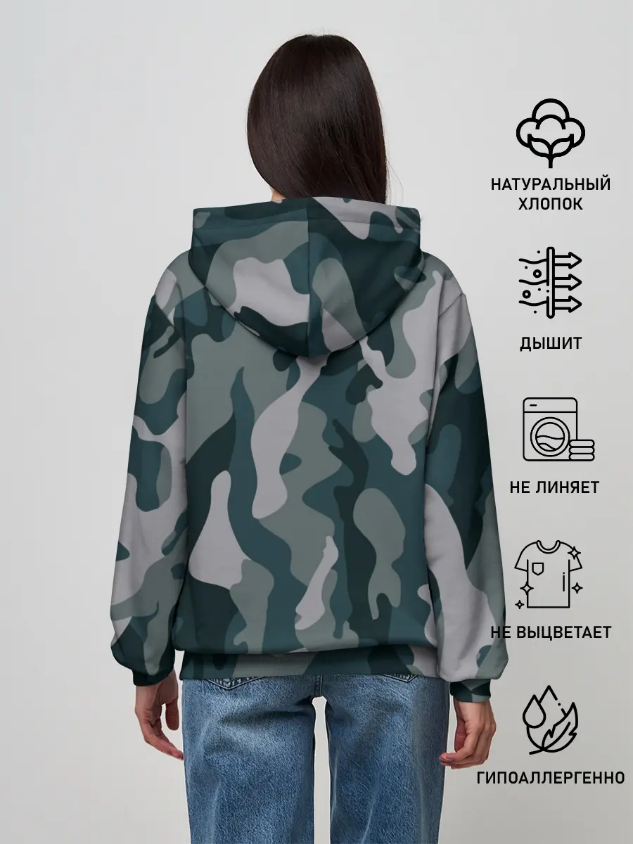 Женское худи / камуфляж