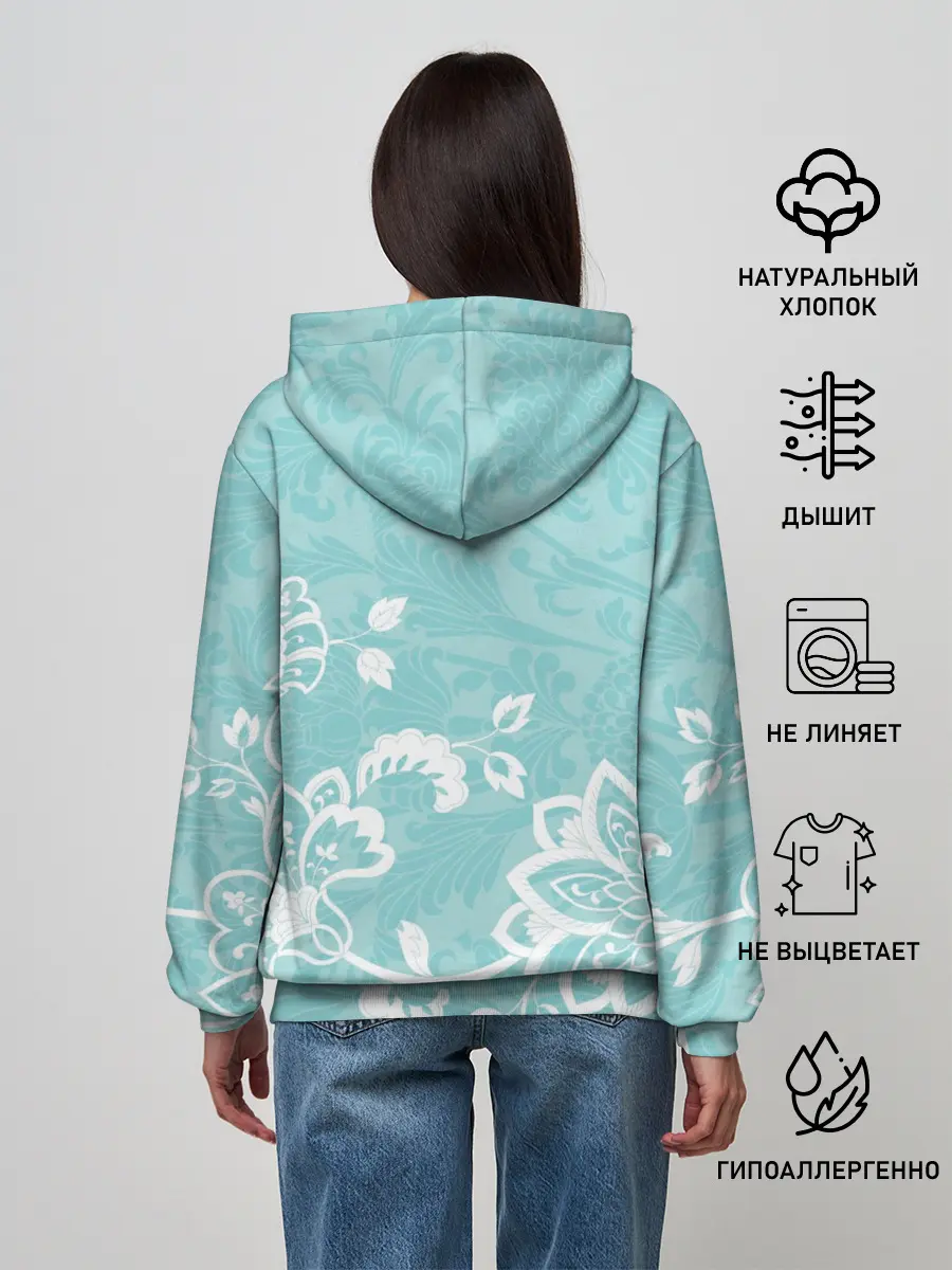 Женское худи / Кружевные цветы