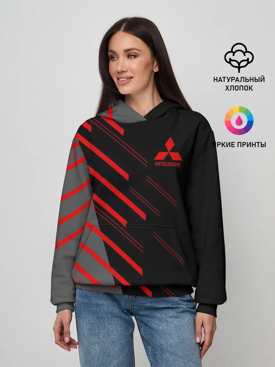 Женское худи / MITSUBISHI | МИТСУБИСИ