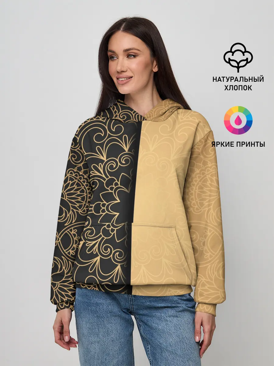 Женское худи / Черное золото