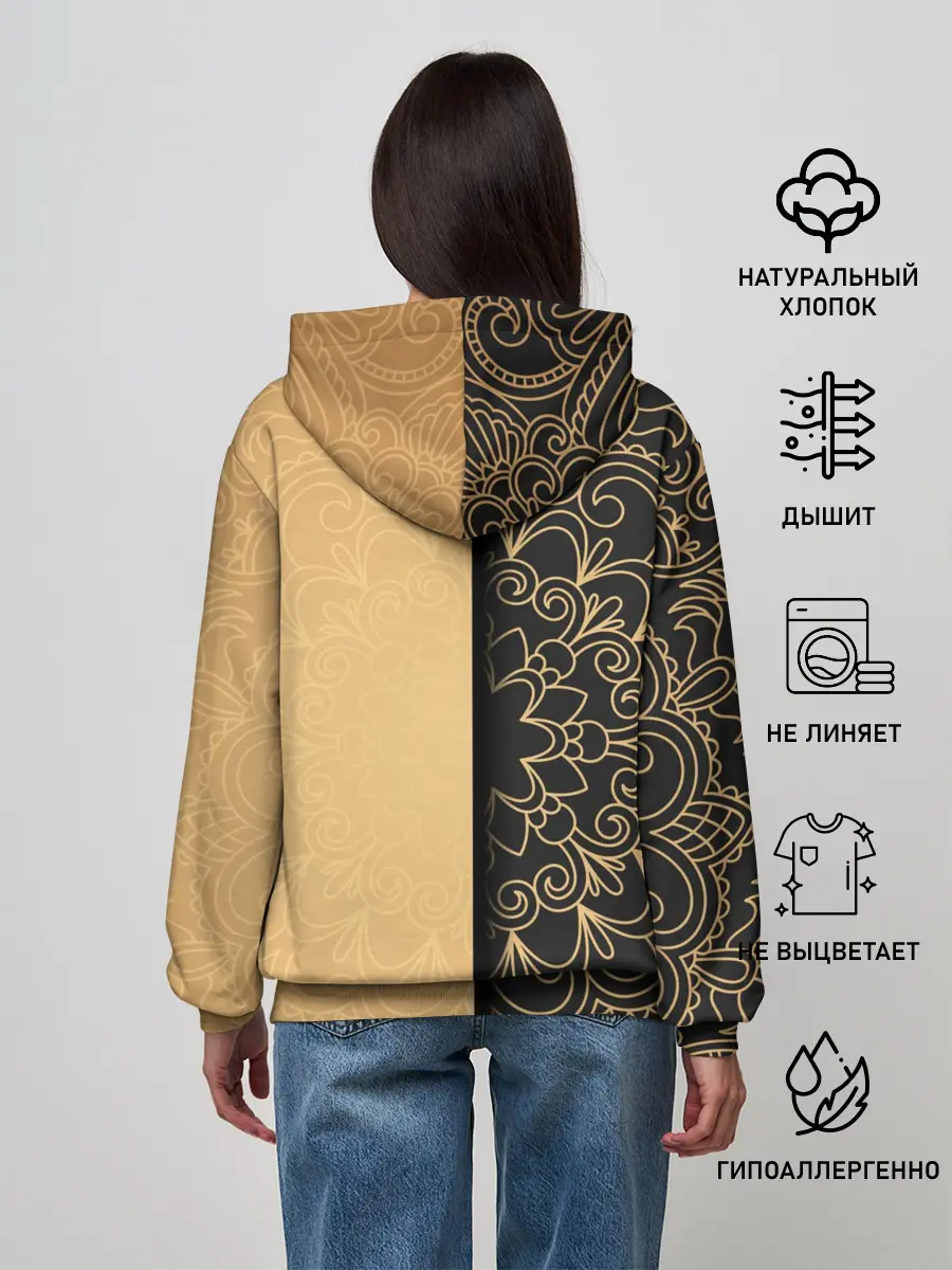 Женское худи / Черное золото