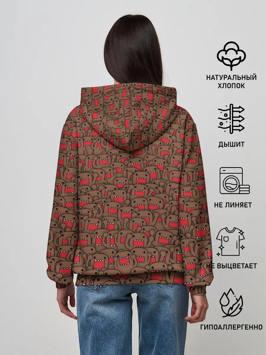 Женское худи / Толпа домо-кунов