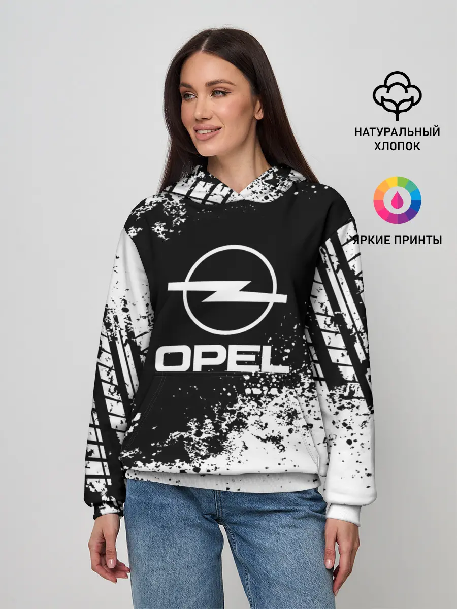 Женское худи / Opel abstract sport