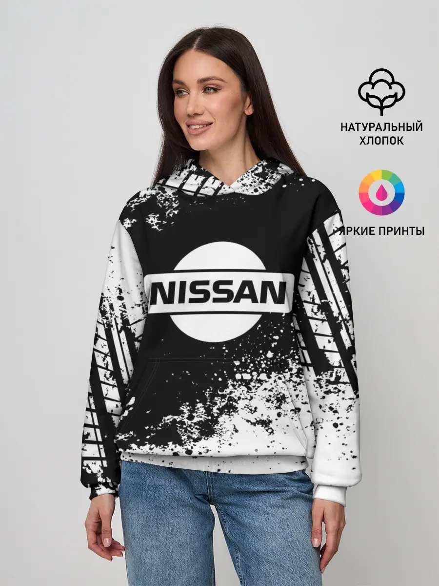 Женское худи / Nissan abstract sport